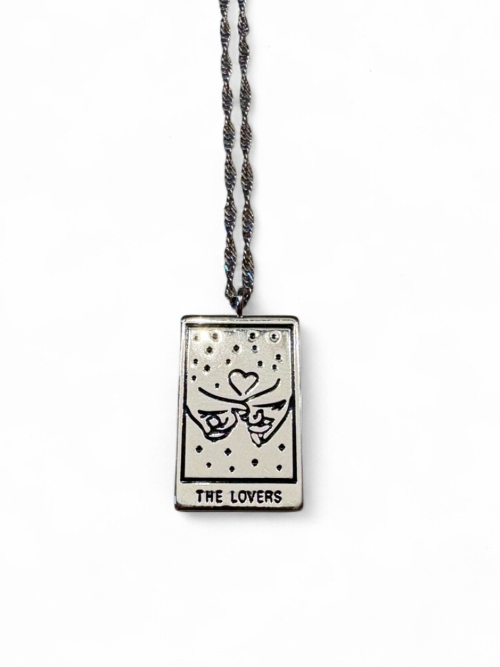 Pura Vida The Lovers Tarot Card Pendant Necklace